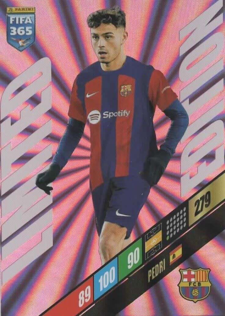 PEDRI - PANINI `FIFA 365 COLLECTION` 2024 - `LIMITED EDITION` FOIL TRADING CARD