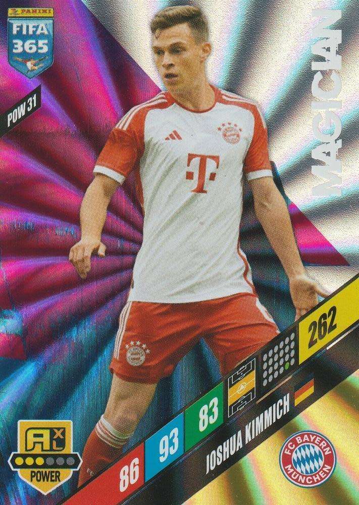 JOSHUA KIMMICH - PANINI `FIFA 365 COLLECTION` 2024 - `MAGICIAN` FOIL TRADING CARD POW31