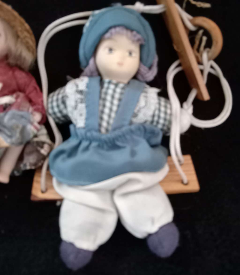 PORCELAIN ANTIQUE MINI DOLL SET of 8 - SET of 8 PORCELAIN DOLLS