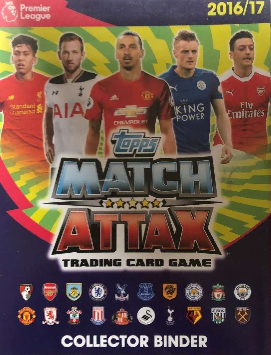 MATCH ATTAX TRADING CARDS -2016/2017 COLLECTION - LOT OF 50 BASE TRADING CARDS - LOT A