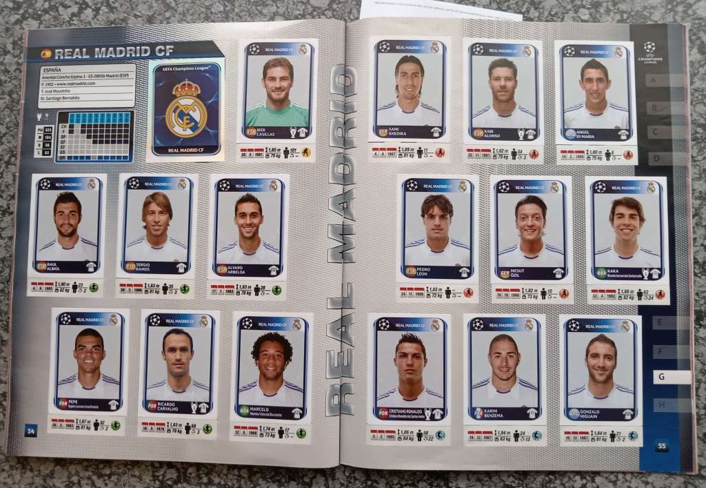 PANINI CHAMPIONS LEAGUE 2010/11 STICKER COLLECTION - ALMOST COMPLETE BOOK