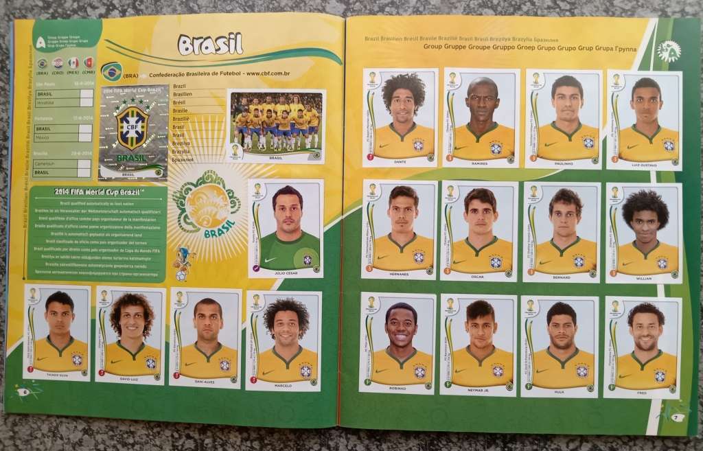 PANINI FIFA WORLD CUP 2014 STICKER COLLECTION - ALMOST COMPLETE BOOK