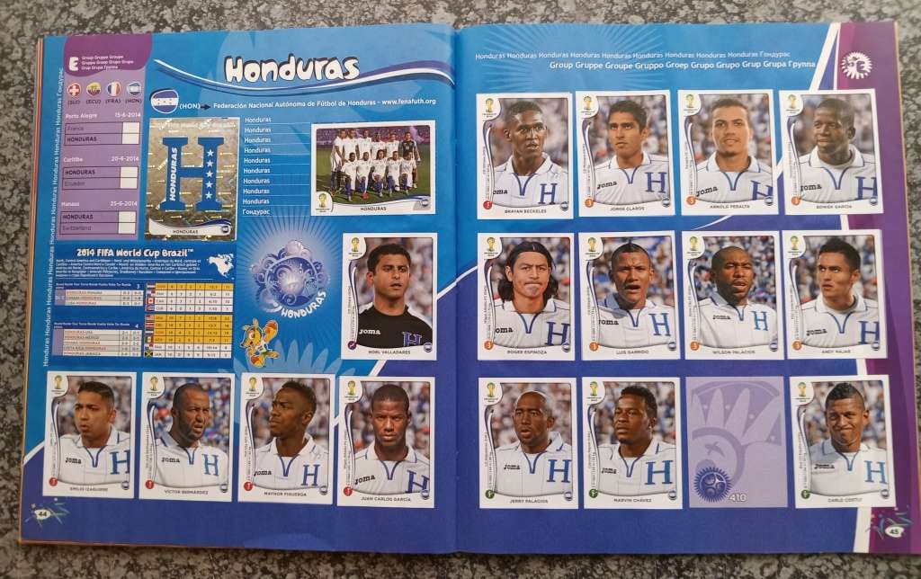 PANINI FIFA WORLD CUP 2014 STICKER COLLECTION - ALMOST COMPLETE BOOK