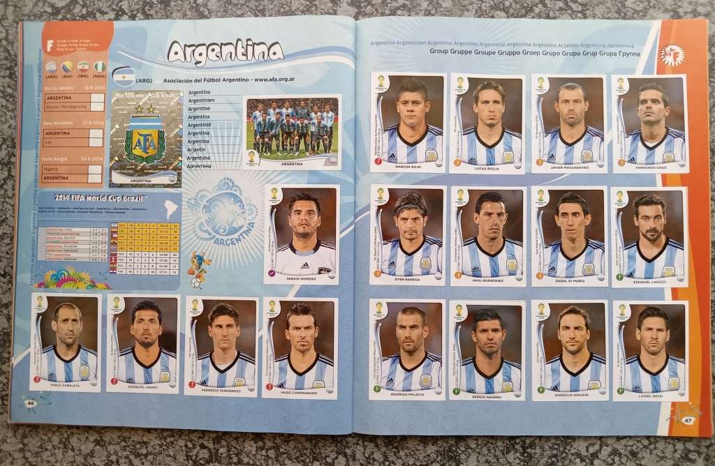 PANINI FIFA WORLD CUP 2014 STICKER COLLECTION - ALMOST COMPLETE BOOK