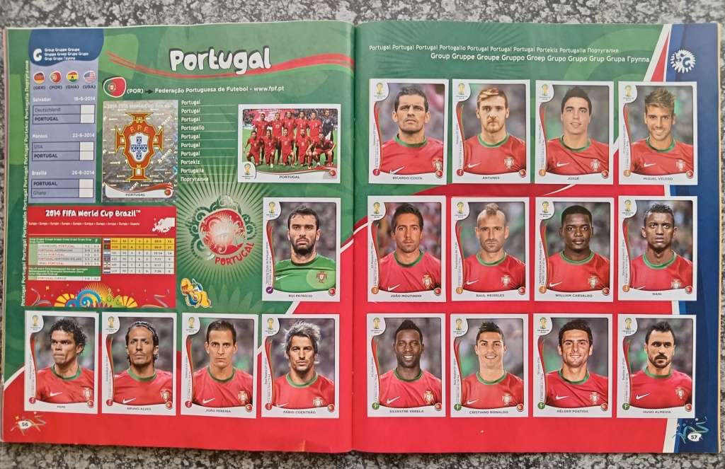 PANINI FIFA WORLD CUP 2014 STICKER COLLECTION - ALMOST COMPLETE BOOK