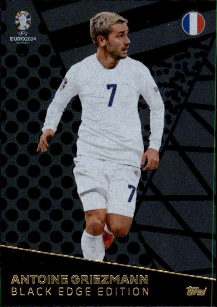 ANTOINE GRIEZMANN - Topps `UEFA EURO 2024` Collection - RARE `BLACK EDGE EDITION` Trading Card