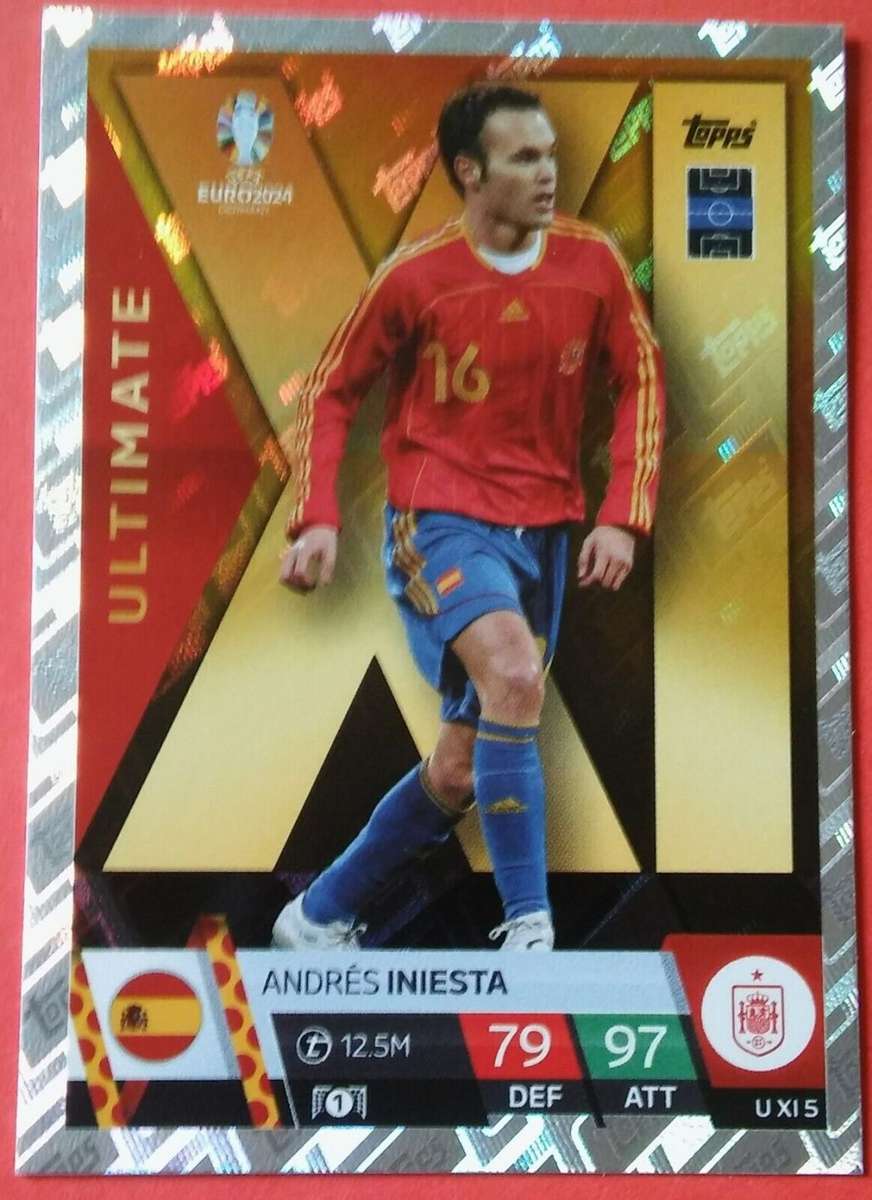 ANDRES INIESTA - Topps `UEFA EURO 2024` Collection -  `ULTIMATE` Trading Card