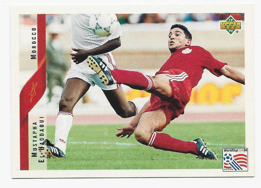 MUSTAPHA EL HADDAQUI (Morocco) - U/Deck FIFA WORLD CUP 1994 Preview - BASE TRADING CARD 206 Eng/Ger