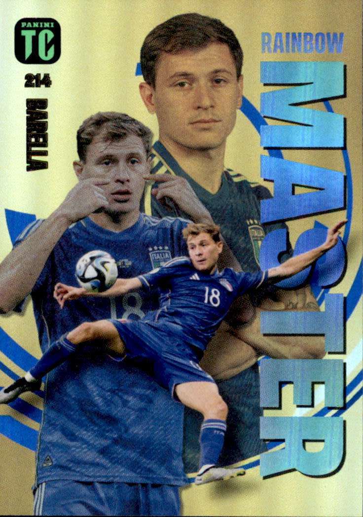 N. BARELLA - PANINI `TOP CLASS` 2024 - RARE FOIL `RAINBOW MASTER` TRADING CARD 214