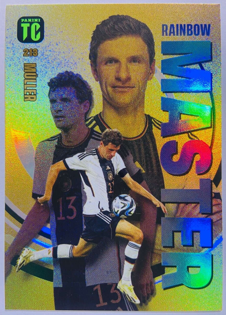 THOMAS MULLER - PANINI `TOP CLASS` 2024 - RARE FOIL `RAINBOW MASTER` TRADING CARD 213