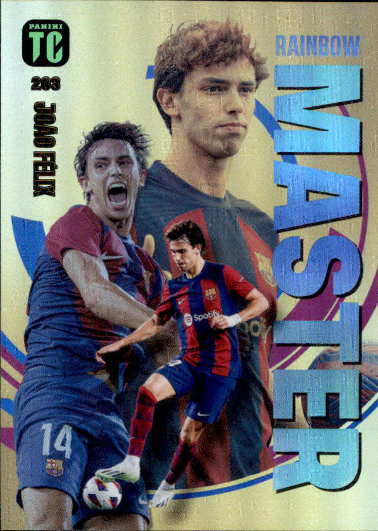 JOAO FELIX - PANINI `TOP CLASS` 2024 - RARE FOIL `RAINBOW MASTER` TRADING CARD 203