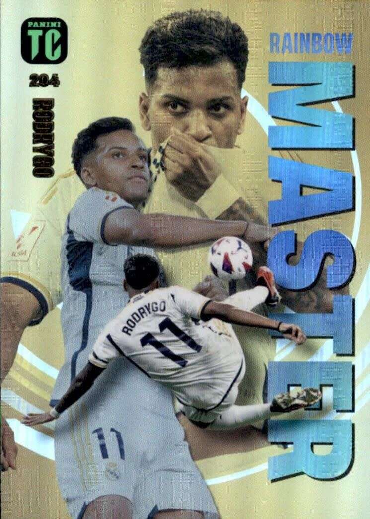 RODRYGO - PANINI `TOP CLASS` 2024 - RARE FOIL `RAINBOW MASTER` TRADING CARD 204