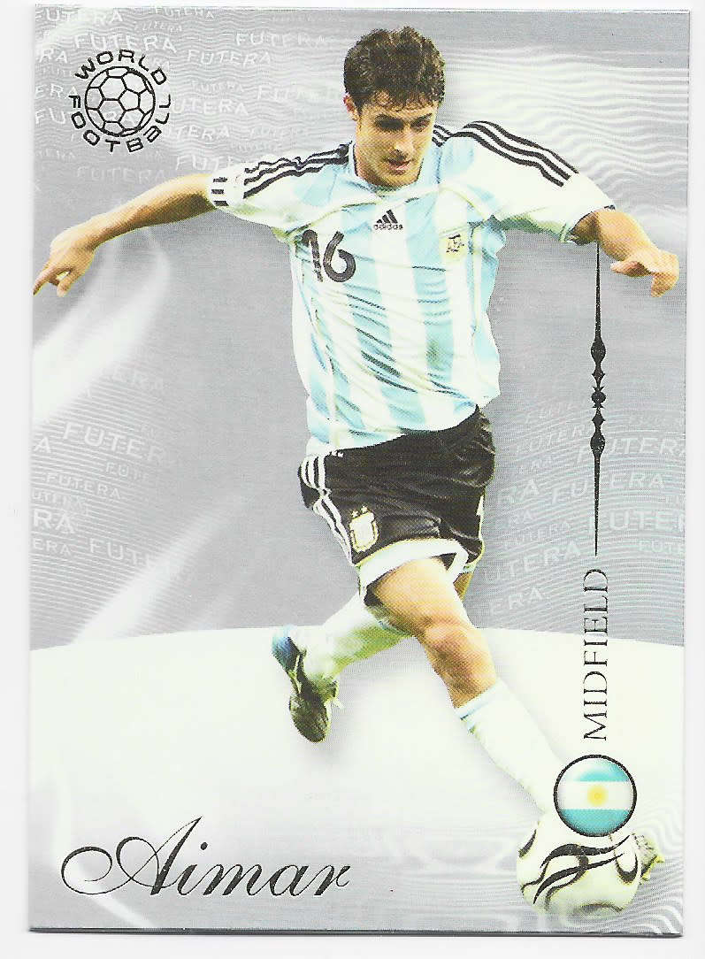 PABLO AIMAR (Argentina) - FUTERA WORLD FOOTBALL 2007 COLLECTION - RARE TRADING CARD 63