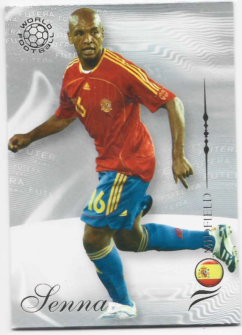 MARCOS SENNA (Spain) - FUTERA WORLD FOOTBALL 2007 COLLECTION - RARE TRADING CARD 118