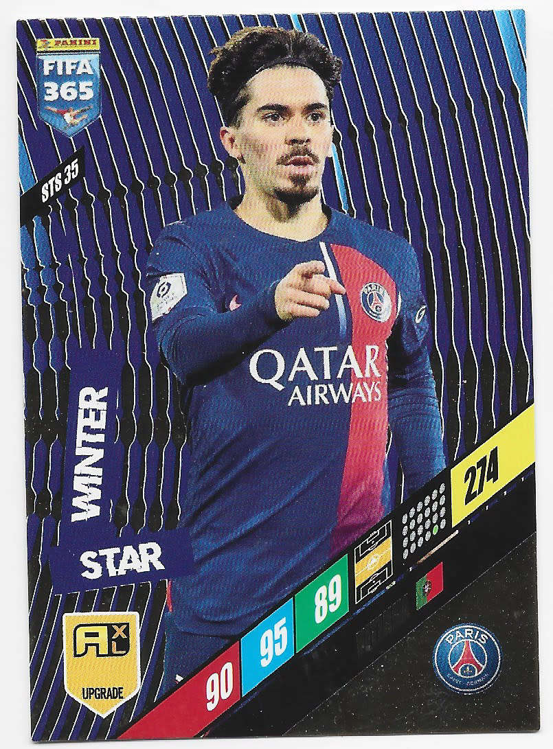 VITINHA - PANINI `FIFA 365 COLLECTION` 2024 UPDATES - `WINTER STAR" TRADING CARD STS35