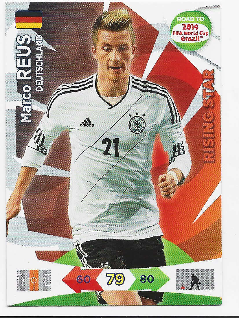 MARCO REUS - PANINI "ROAD to the WORLD CUP 2014" - RISING STAR PLAYER TRADING CARD