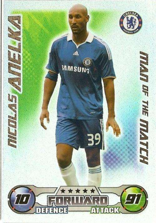 Match Attax 09 -  Nicholas Anelka M/Match