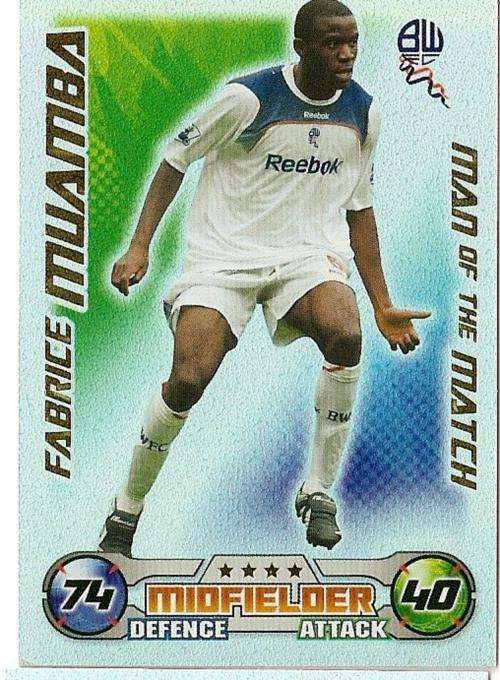 Match Attax 08/09 -  Fabrice Muamba M/Match