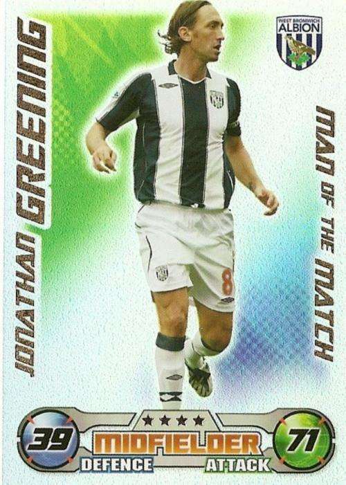 MATCH ATTAX - JONATHAN GREENING M/MATCH