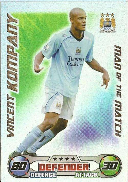 MATCH ATTAX 09 - VINCENT KOMPANY M/MATCH