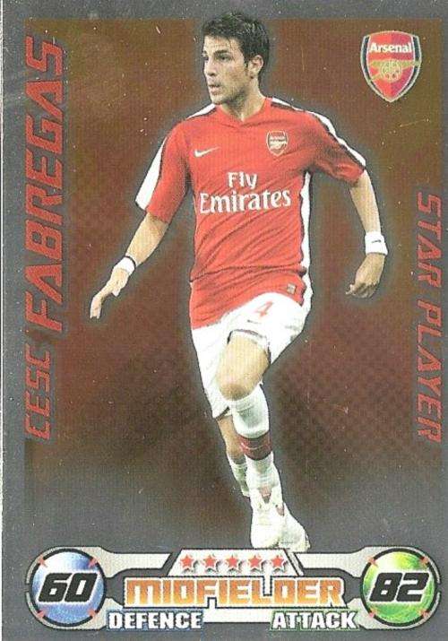 MATCH ATTAX - FABERGAS STAR PLAYER
