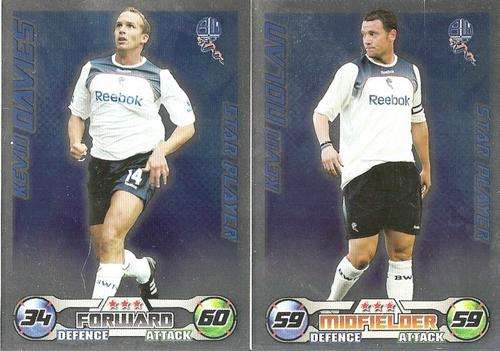 MATCH ATTAX 08/09 - BOLTON - DAVIES & NOLAN STAR PLAYERS