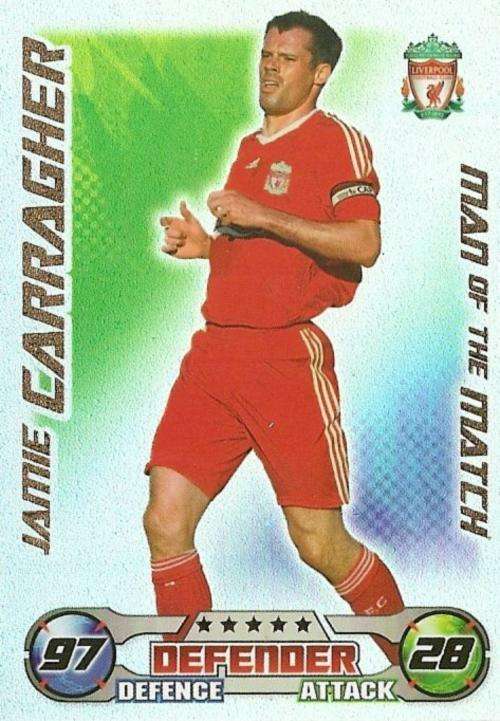 MATCH ATTAX 09 - JAMIE CARRAGHER M/MATCH