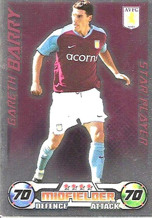 MATCH ATTAX 08/09 - GARRETH BARRY STAR PLAYER