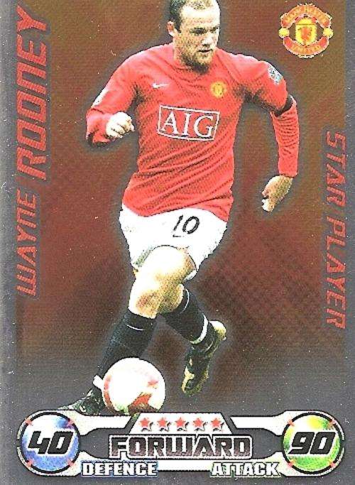 MATCH ATTAX 08/09 - WAYNE ROONEY STAR PLAYER