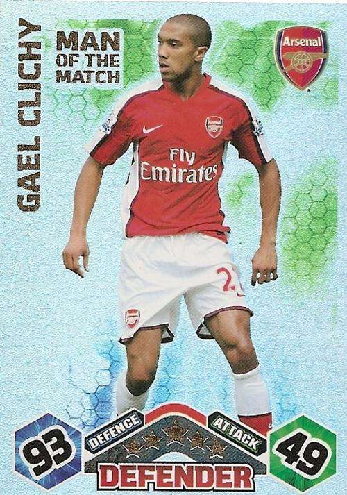 MATCH ATTAX 09/10 - GAIL CLICHY M/MATCH