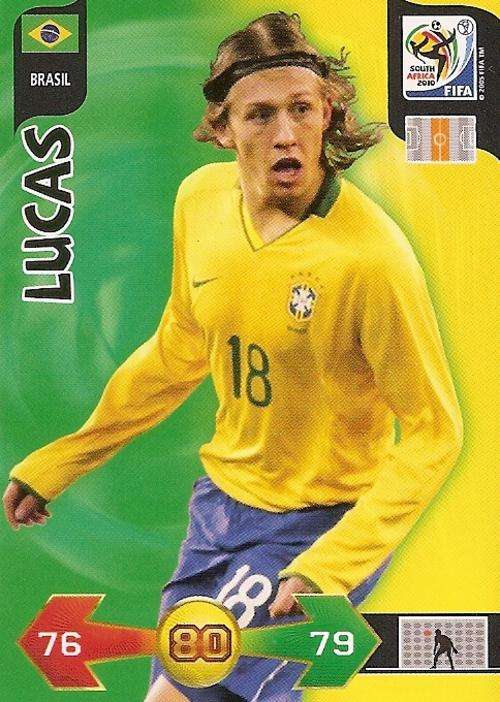 FIFA 2010 ADRENALYN XL - LUCAS BASE CARD - FROM UK EDITION