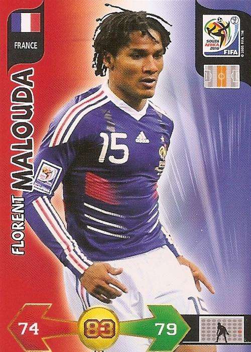 FIFA 2010 ADRENALYN XL - FLORENT MALOUDA BASE CARD - FROM UK EDITION