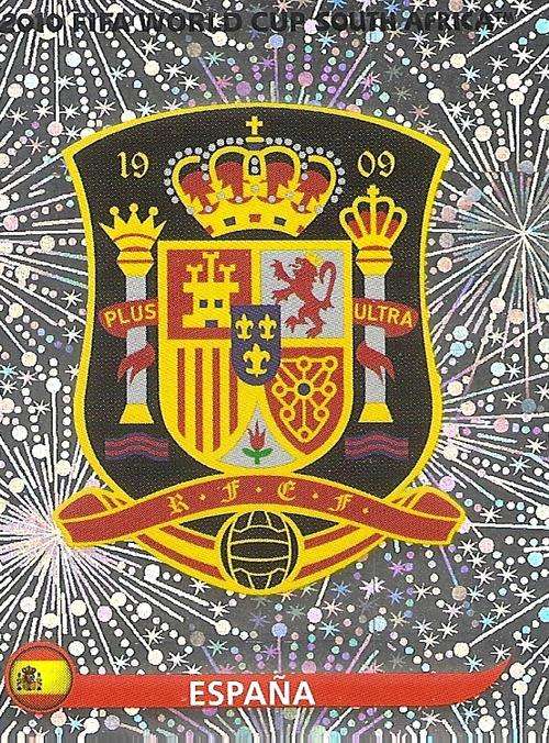 PANINI WORLD CUP 2010 STICKERS - SPAIN EMBLEM STICKER No 563