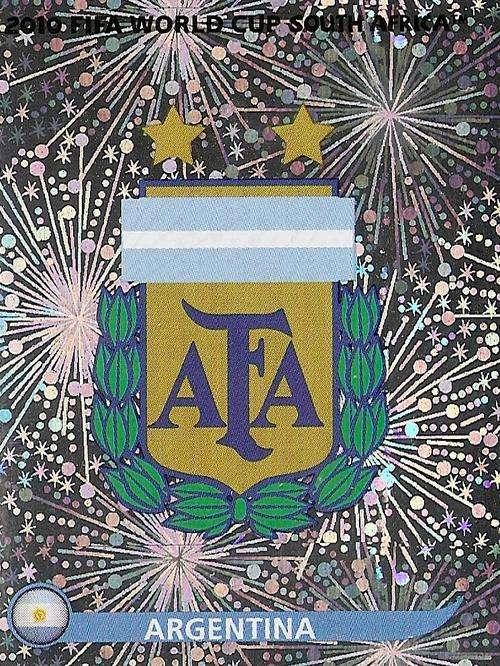 PANINI WORLD CUP 2010 STICKERS - ARGENTINA EMBLEM STICKER No 107