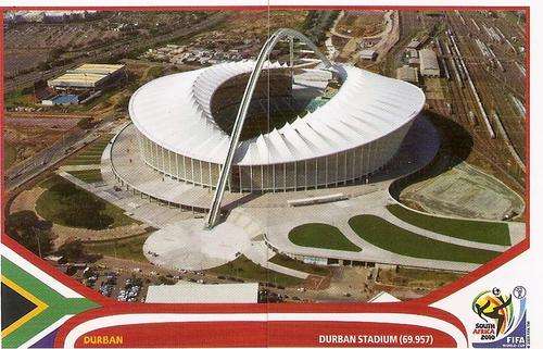 PANINI WORLD CUP 2010 STICKERS - DURBAN STADIUM STICKERS No 8+9