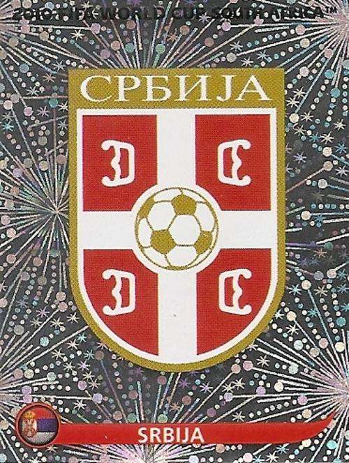 PANINI WORLD CUP 2010 STICKERS - SERBIA EMBLEM No 297