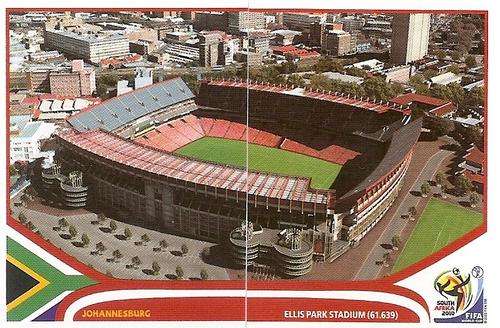PANINI WORLD CUP STICKERS 2010 - ELLIS PARK STADIUM Nos 10&11