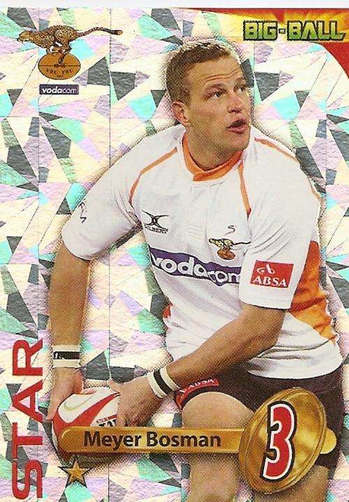 2010 BIG BALL RUGBY COLLECTION - MEYER BOSMAN  STAR PLAYER (CH24)