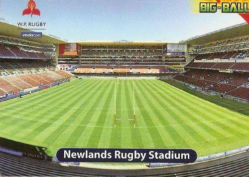 2010 BIG BALL RUGBY COLLECTION - NEWLANDS RUGBY SATDIUM CARD (WP43)