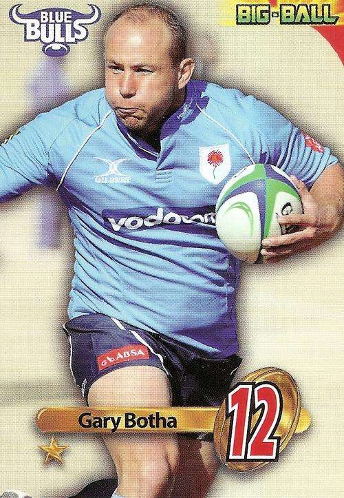 BIG BALL 2010 RUGBY COLLECTION - GARY BOTHA BASE CARD BB17