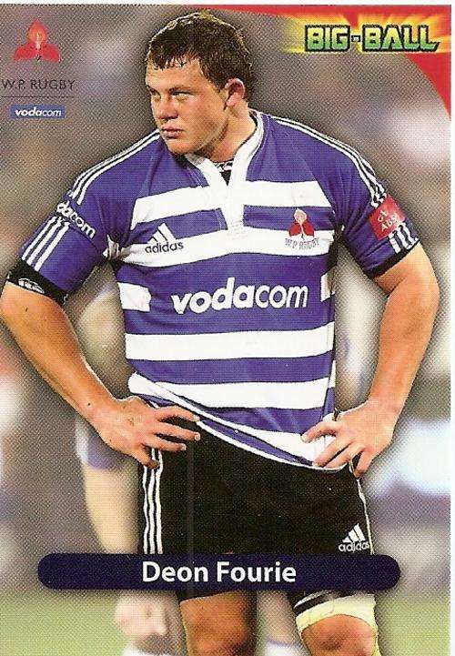 BIG BALL 2010 RUGBY COLLECTION - DEON FOURIE BASE CARD WP09