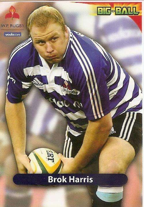 BIG BALL 2010 RUGBY COLLECTION - BROK HARRIS BASE CARD WP04
