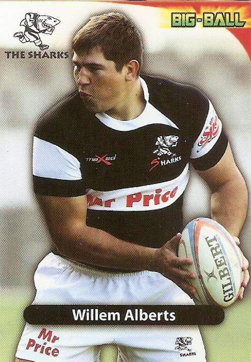 BIG BALL 2010 RUGBY COLLECTION - WILLEM ALBERTS BASE CARD TS32