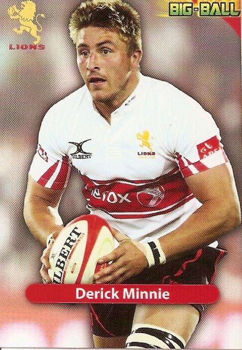 BIG BALL 2010 RUGBY COLLECTION - DERICK MINIE BASE CARD GL10