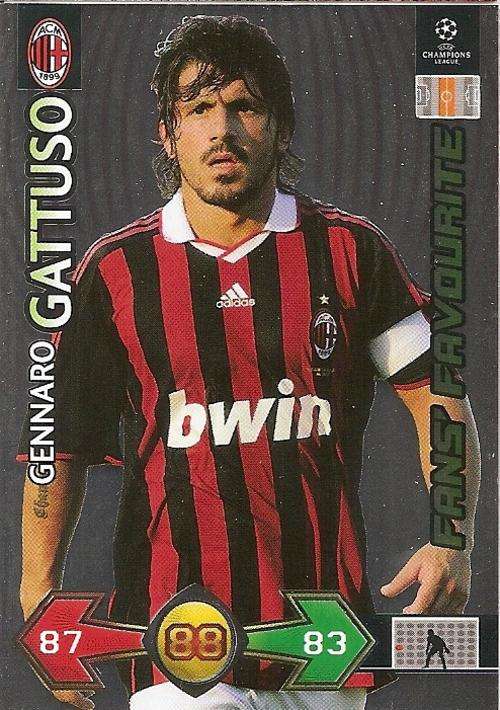 CHAMPIONS LEAGUE S/STRIKES 2009/10 - GENARO GATTUSO FANS FAVOURITE CARD