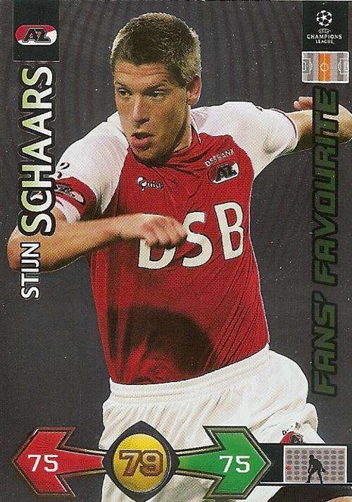CHAMPIONS LEAGUE S/STRIKES 2009/10 - STIJN SCHAARS FANS FAVOURITE CARD