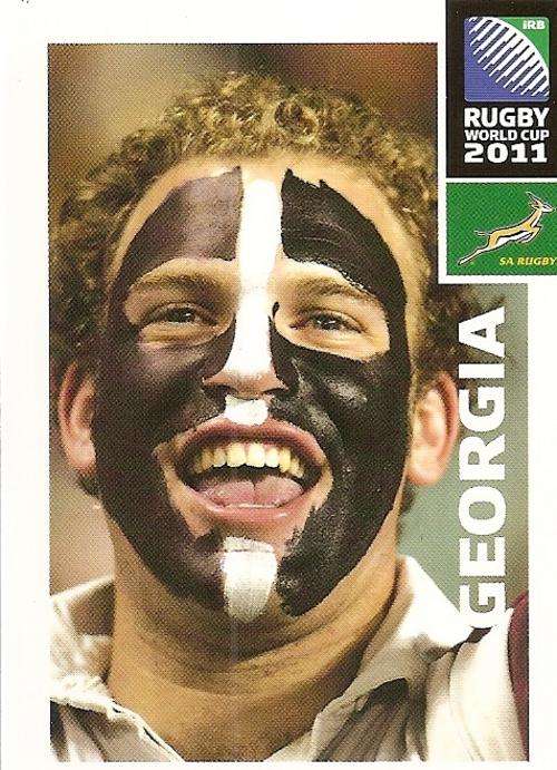 2011 RUGBY WORLD CUP COLLECTION - GEORGIA FANS CARD 37