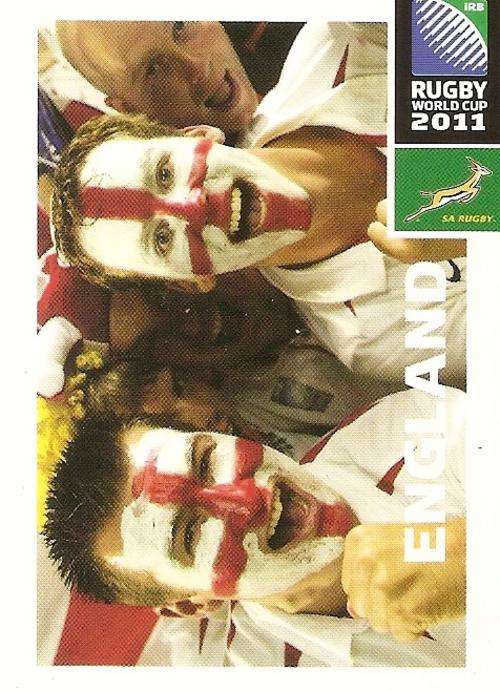 2011 RUGBY WORLD CUP COLLECTION - ENGLAND FANS CARD 34