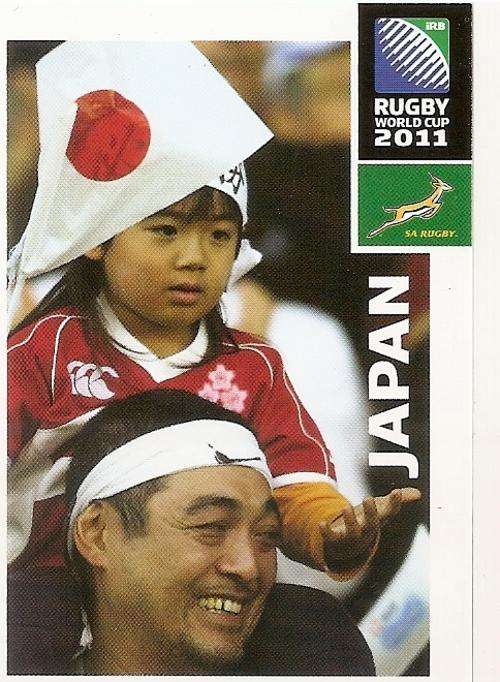 2011 RUGBY WORLD CUP COLLECTION - JAPAN FANS CARD 40