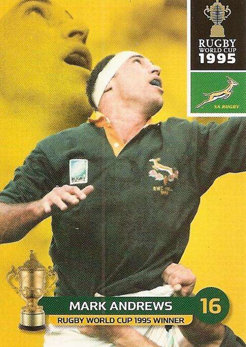 2011 RUGBY WORLD CUP COLLECTION -  MARK ANDREWS 199 BASE CARD